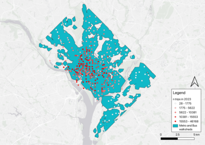 Distribution of bike-sharing station usage rates